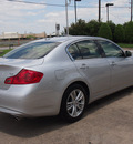 infiniti g37 sedan 2012 silver sedan g gasoline 6 cylinders rear wheel drive shiftable automatic 77074