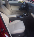lexus is 250 2012 red sedan gasoline 6 cylinders rear wheel drive automatic 77074