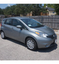 nissan versa note 2015 silver hatchback s gasoline 4 cylinders front wheel drive automatic 76116