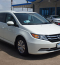 honda odyssey 2015 white van ex l gasoline 6 cylinders front wheel drive automatic 77566