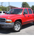dodge dakota 2004 red pickup truck slt 8 cylinders automatic 76234
