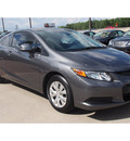 honda civic 2012 dk  gray coupe lx gasoline 4 cylinders front wheel drive automatic 77546