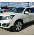 chevrolet traverse 2015 white suv ltz gasoline 6 cylinders front wheel drive 6 speed automatic 78130