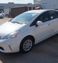 toyota prius v 2014 white wagon five 4 cylinders automatic 76053